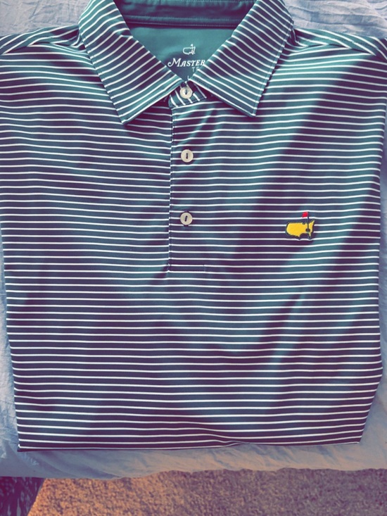 Masters Other - Masters tech Striped Polo in Green and White. Size L